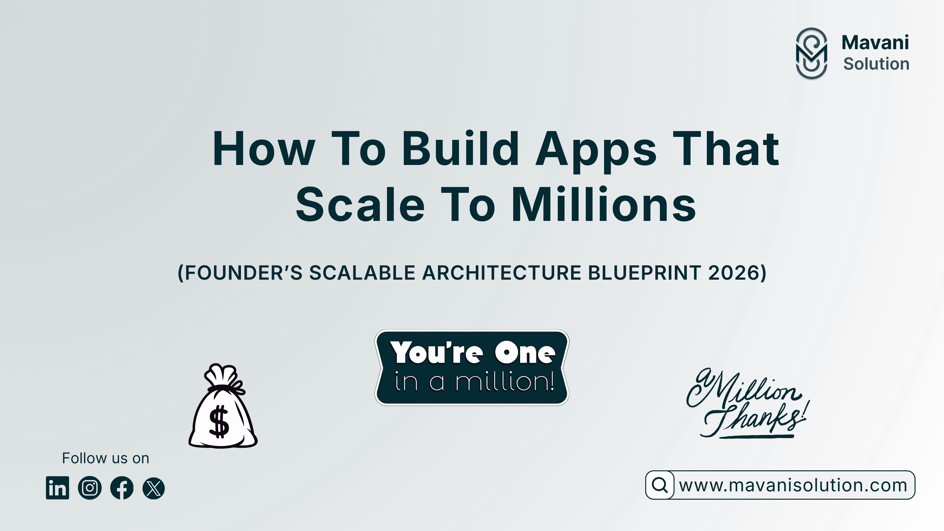 How To Build Apps That Scale To Millions (Founder’s Scalable Architecture Blueprint 2026) — cover image