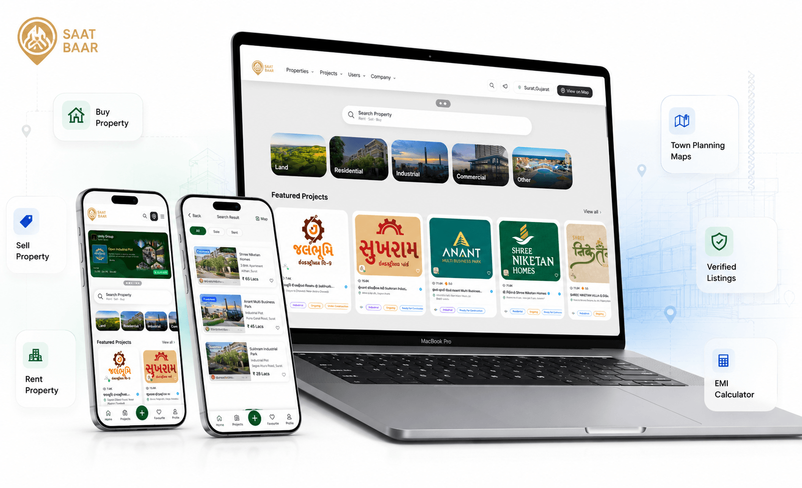 Saatbaar – Smart Real Estate Marketplace Platform — screenshot