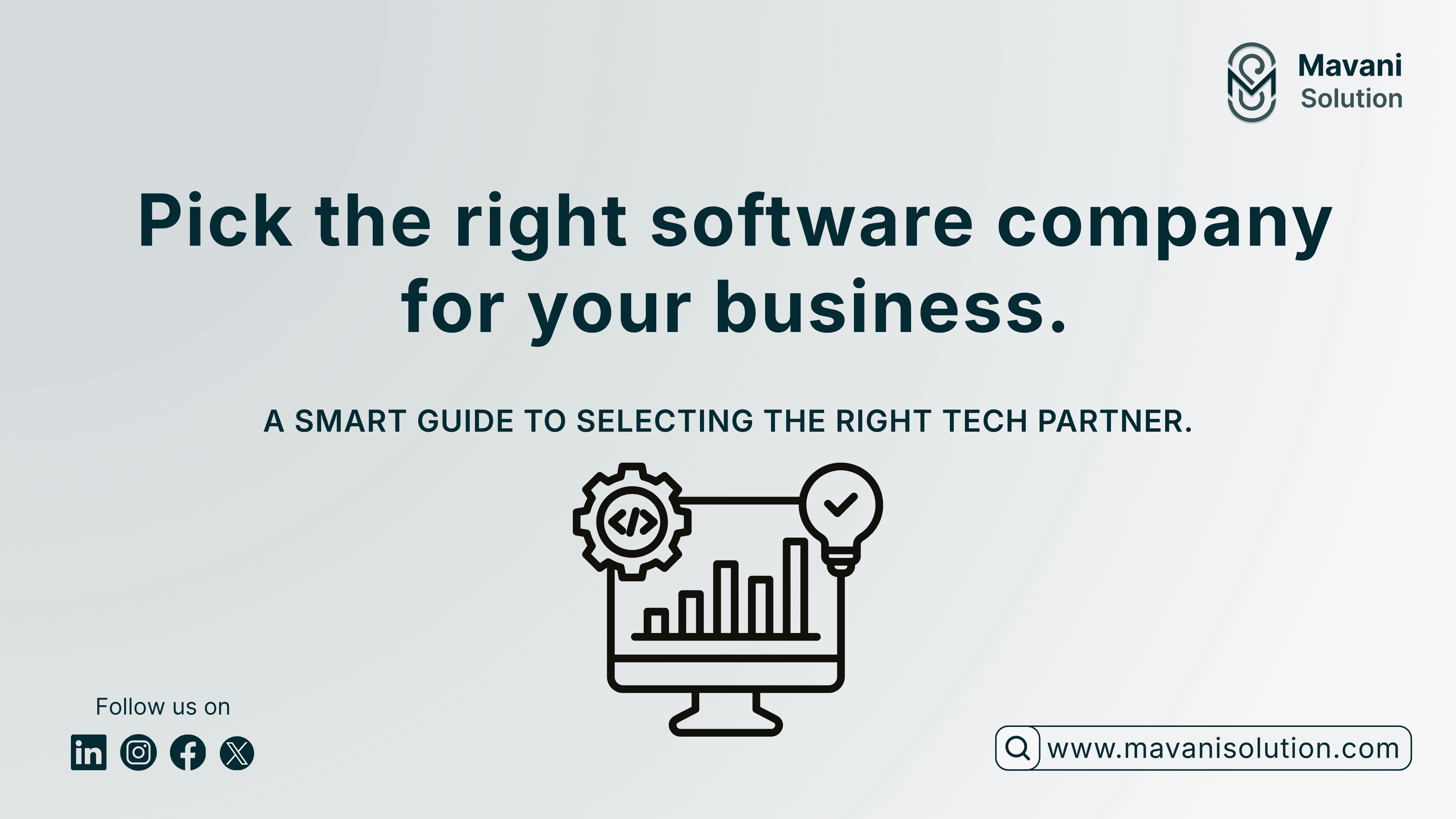 How to Choose a Software Development Company: A 2026 Checklist — cover image