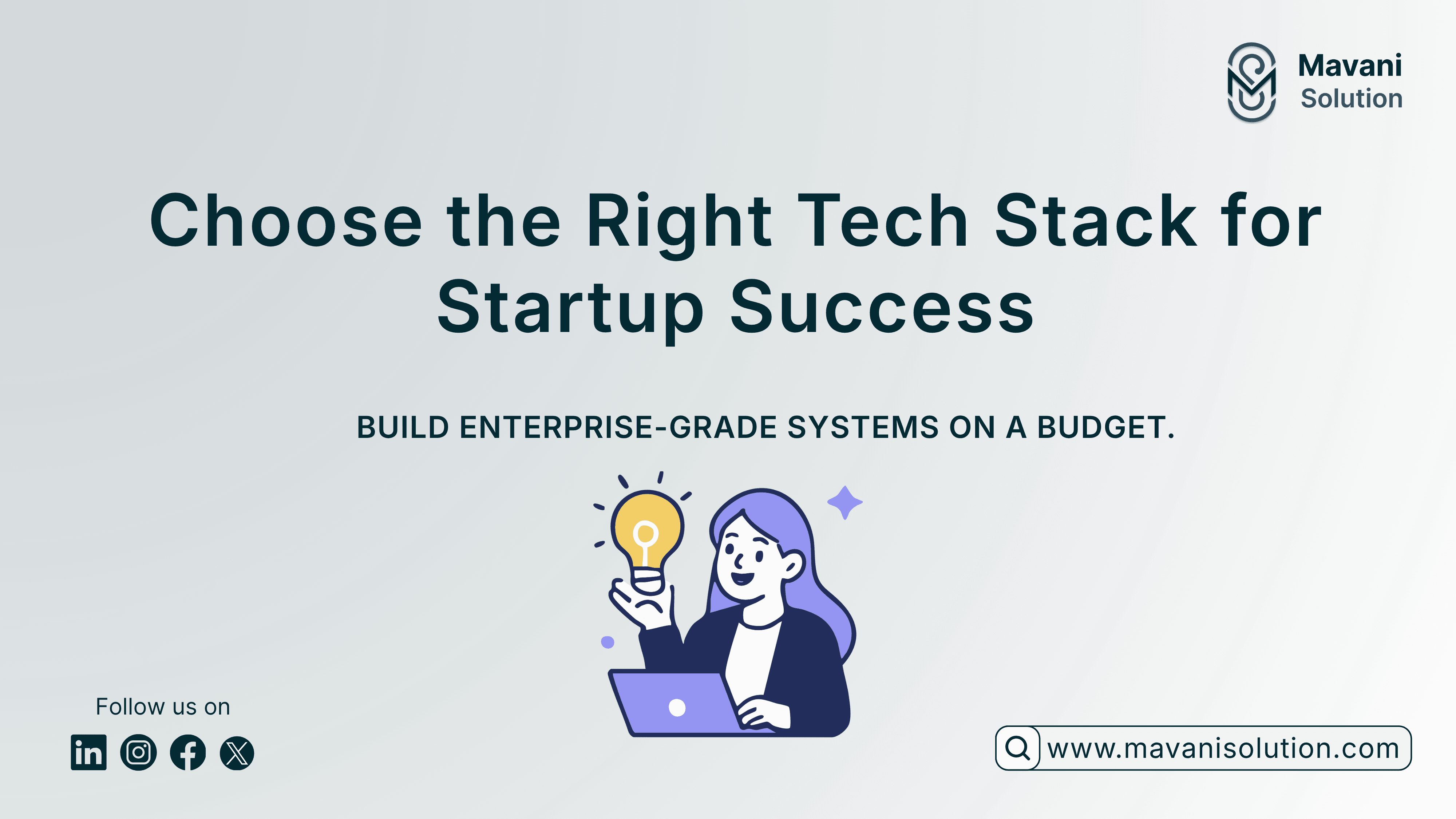 How to Choose the Right Tech Stack for a Startup (2026) — cover image