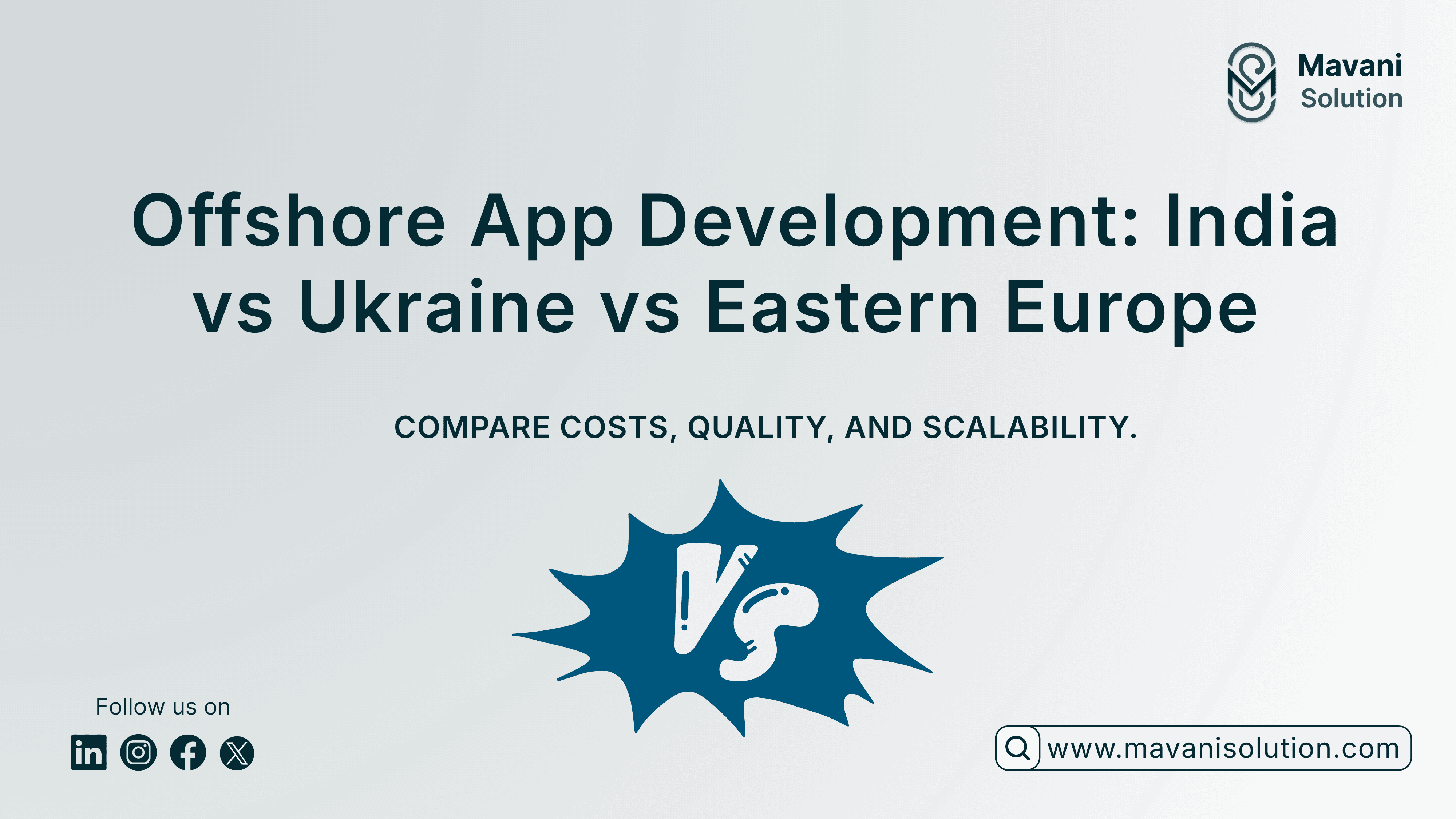 Offshore App Development: India vs Ukraine vs Eastern Europe — cover image