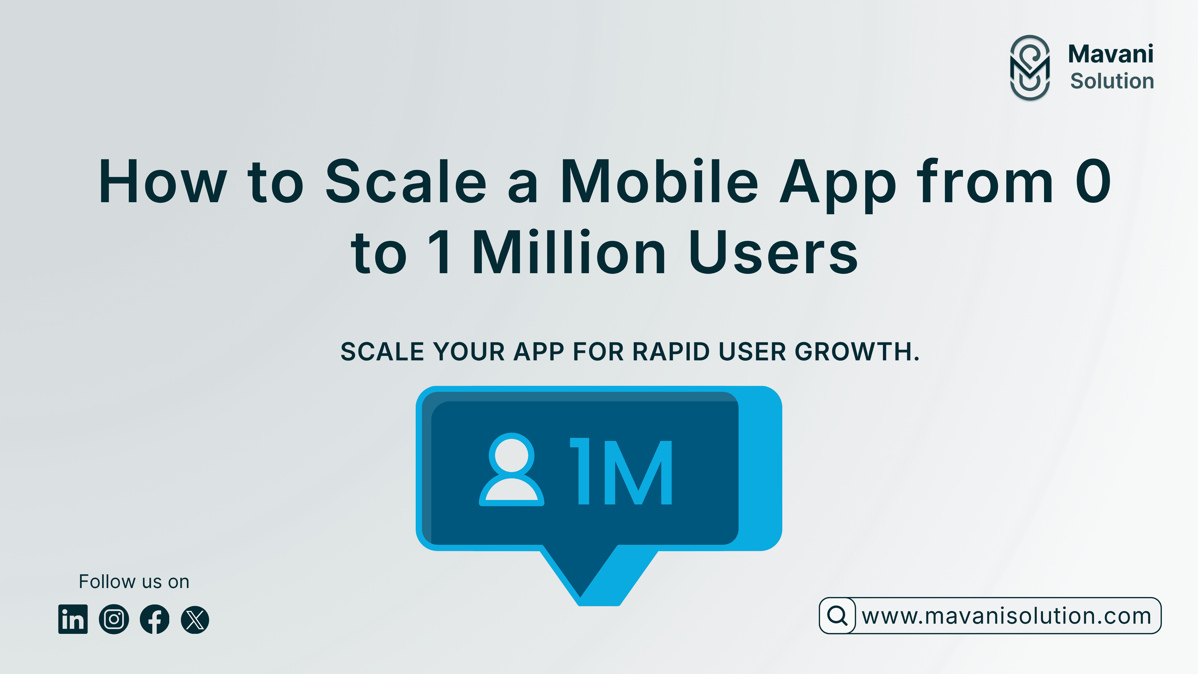 How to Scale a Mobile App from 0 to 1 Million Users: Architecture Guide — cover image