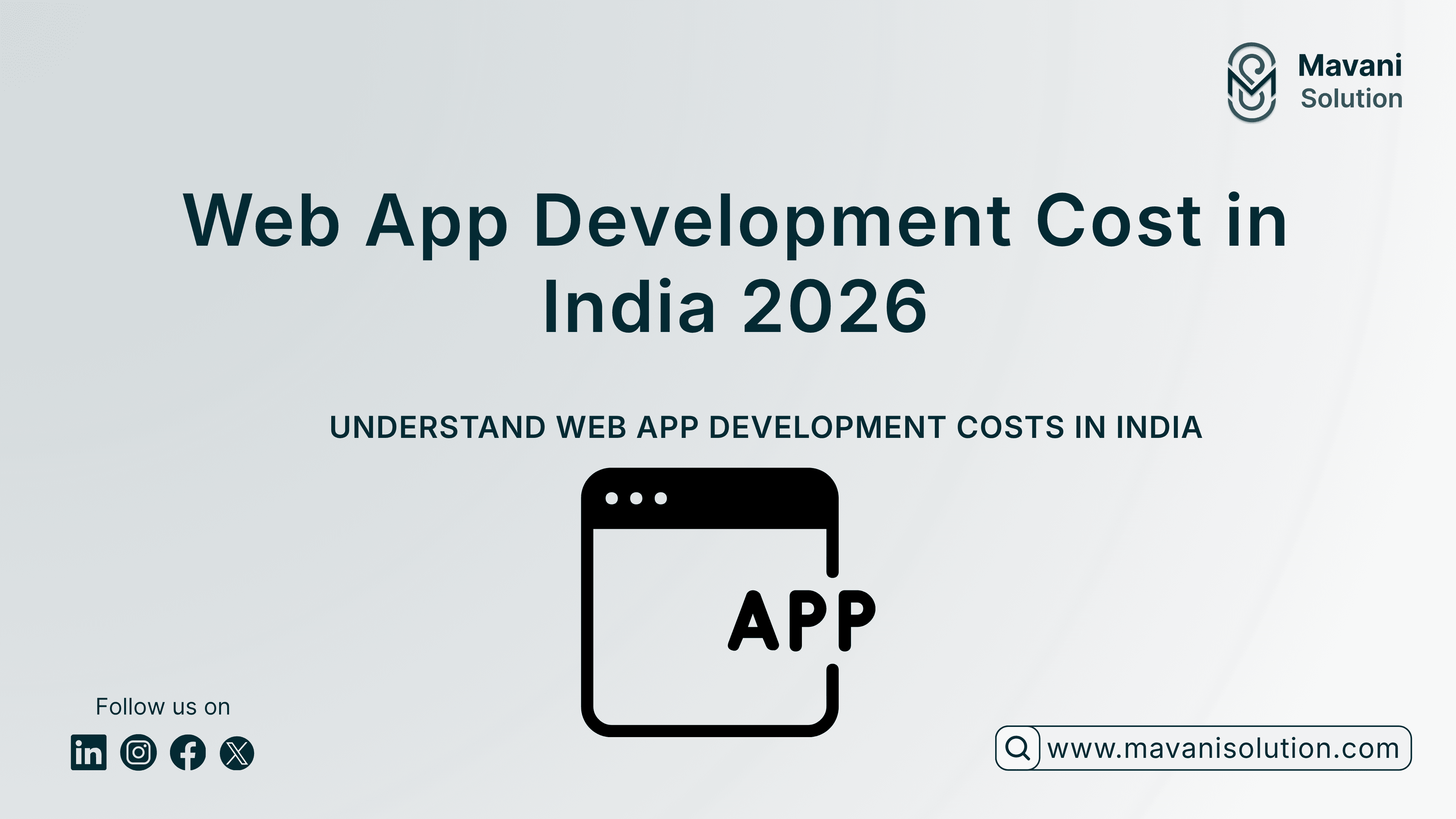 How Much Does Web App Development Cost in India? 2026 Complete Pricing Guide — cover image