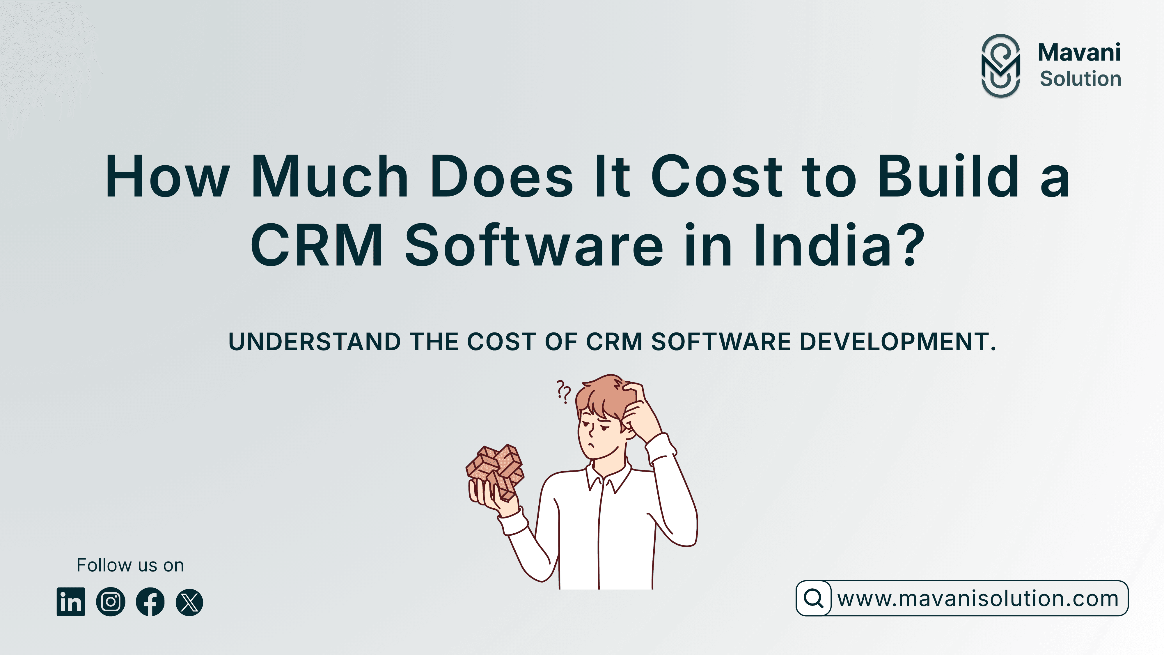 How Much Does It Cost to Build a CRM Software in India? — cover image