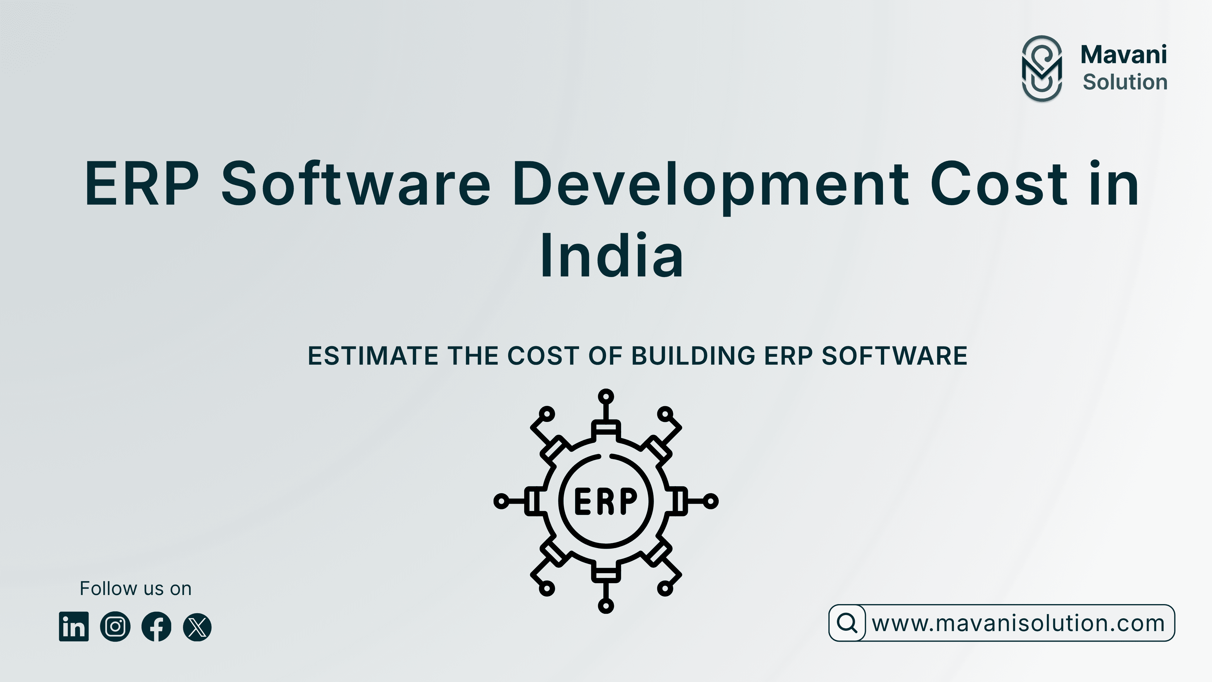 How Much Does It Cost to Build an ERP Software in India? — cover image