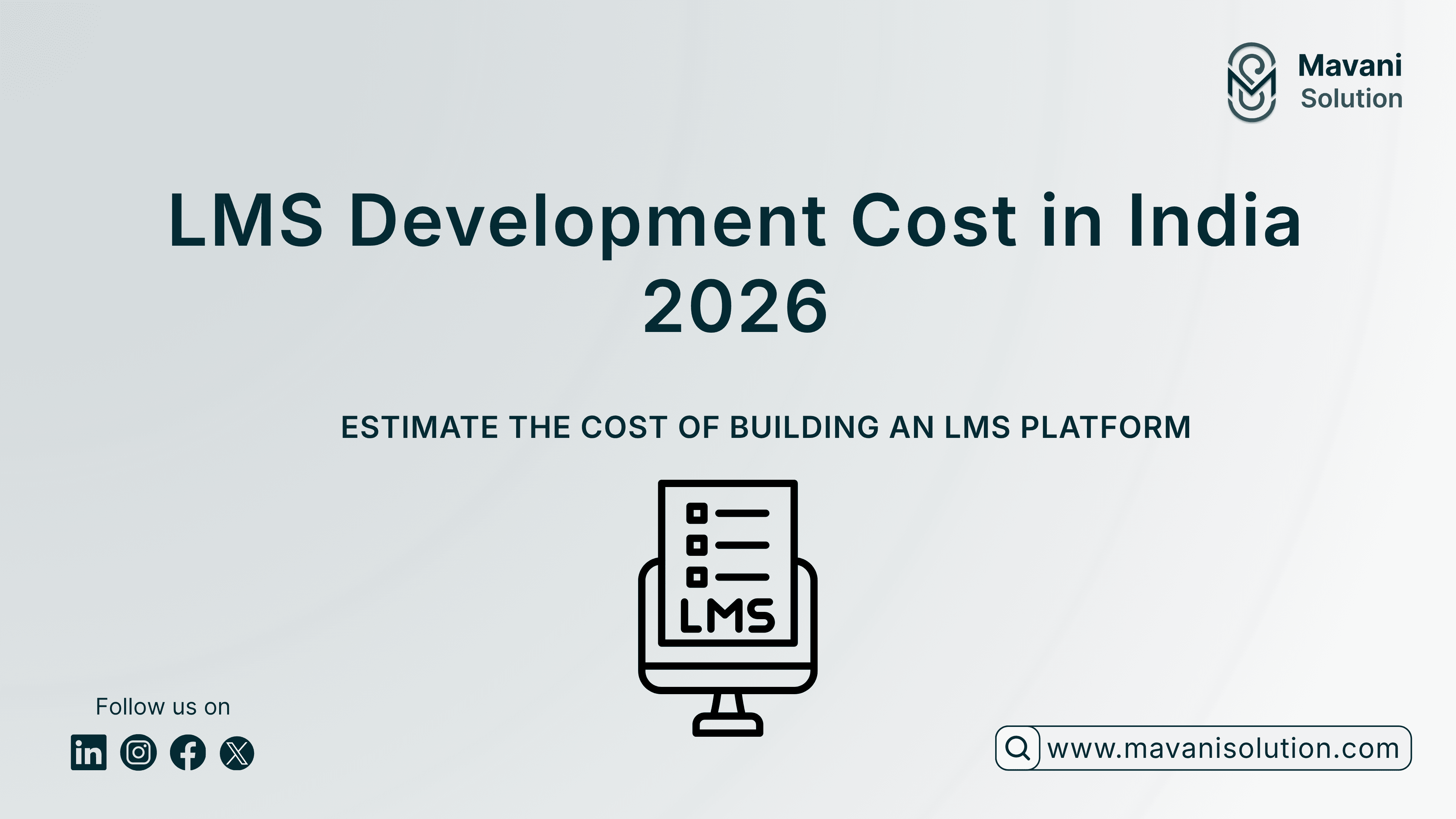How Much Does It Cost to Build a Learning Management System (LMS) in India? (2026 Guide) — cover image