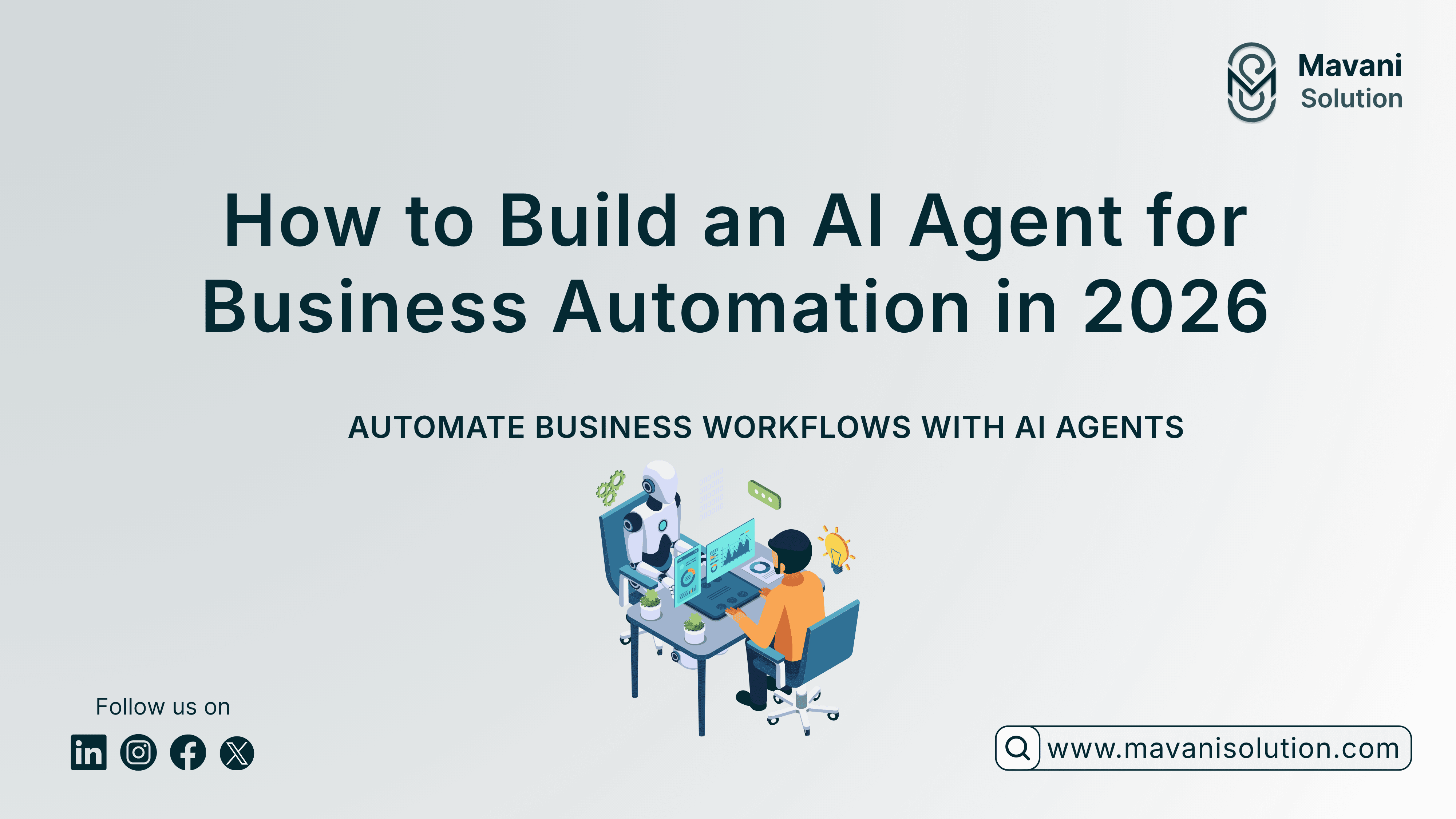 How to Build an AI Agent for Business Automation in 2026 — cover image