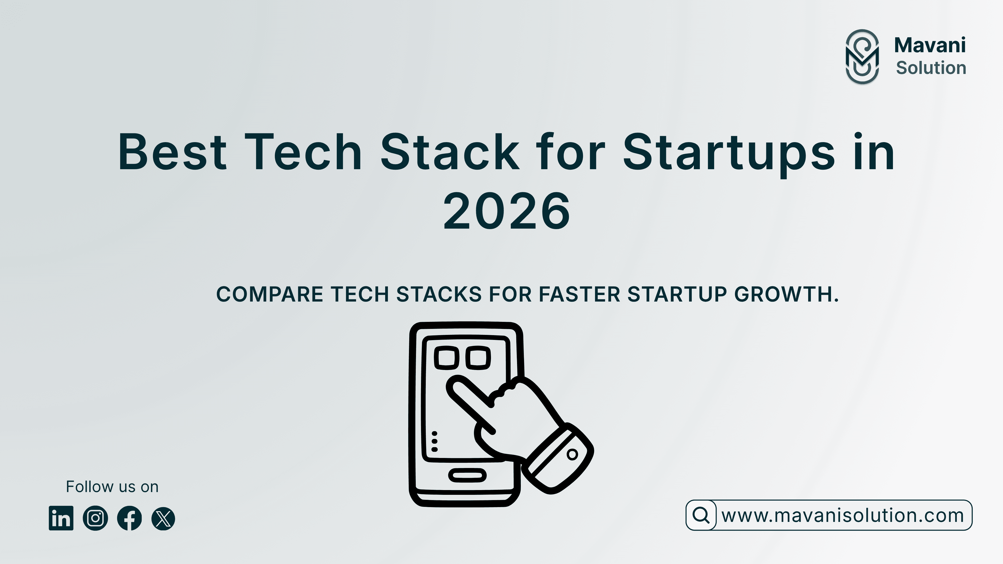 Best Tech Stack for Startups in 2026: Cost, Scalability & Speed Comparison — cover image