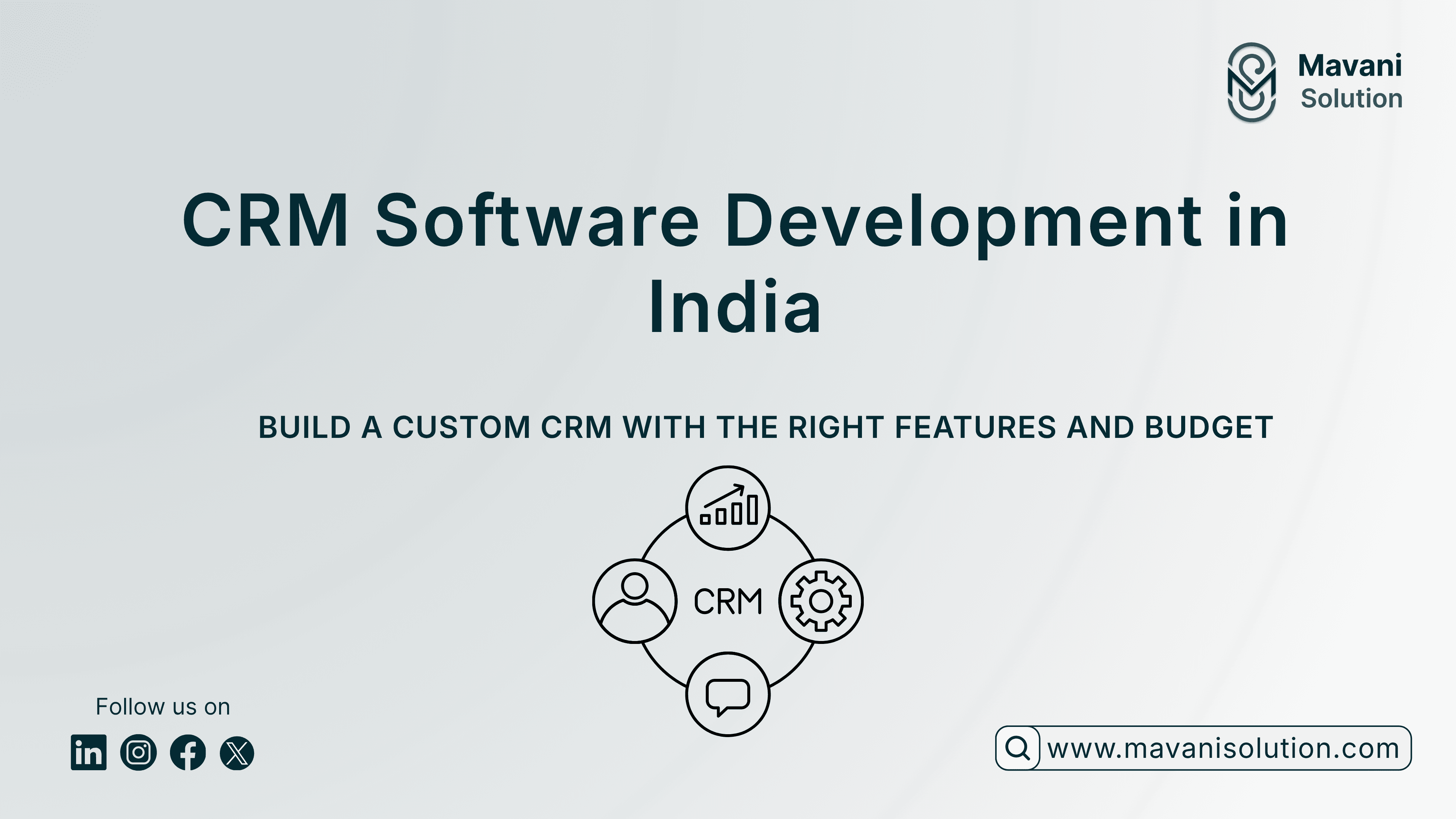 How to Build a CRM Software in India: Features, Cost & Development Guide (2026) — cover image