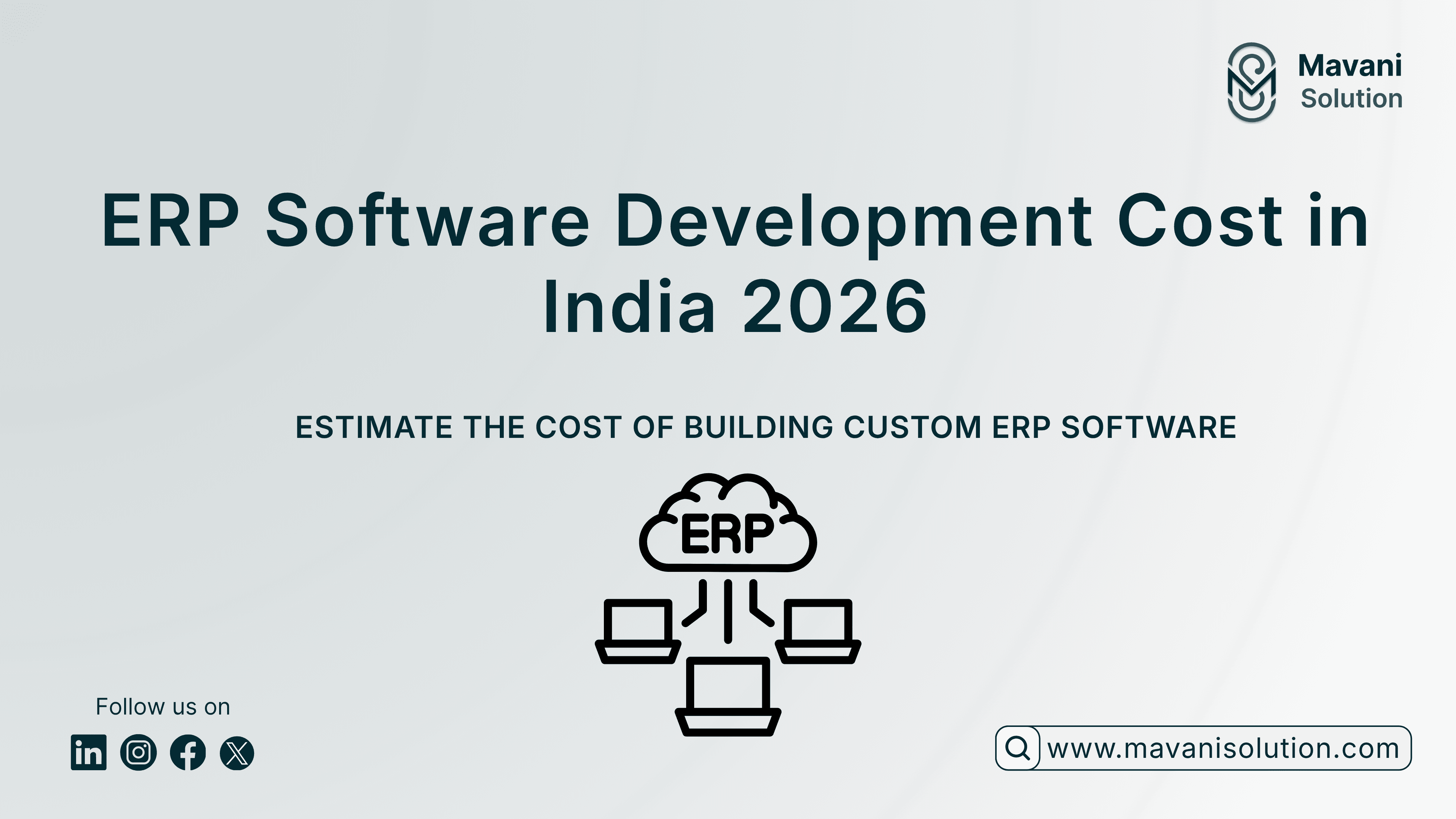 ERP Software Development Cost in India 2026: Features, Modules & Pricing Guide — cover image