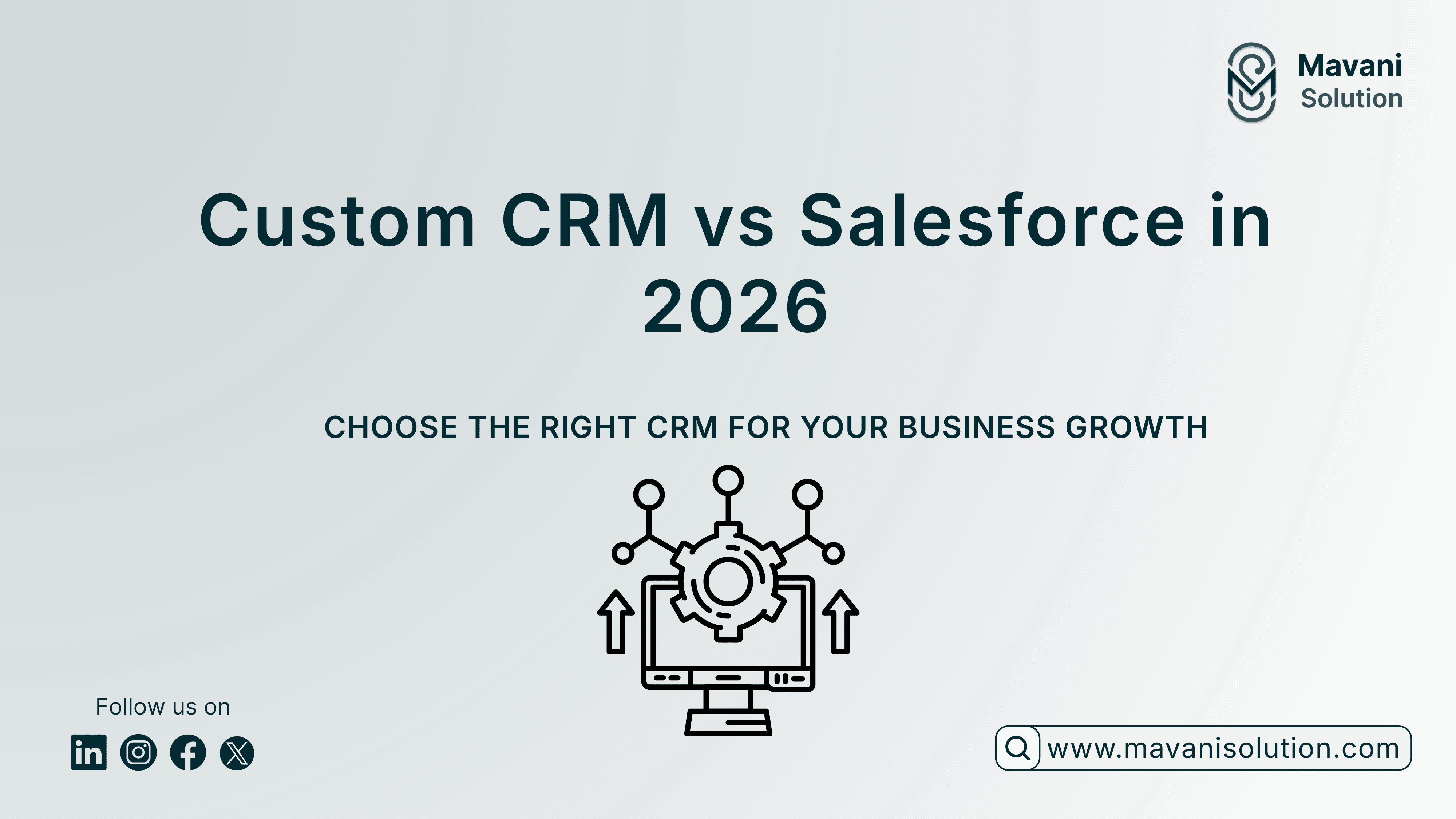 Custom CRM vs Salesforce: Which Is Better for Growing Businesses in 2026? — cover image