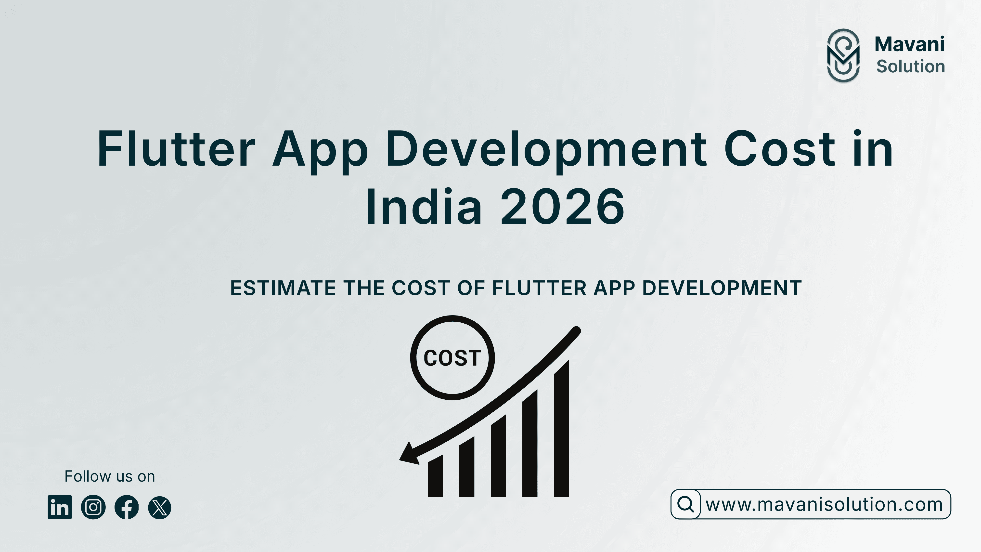 Flutter App Development Cost in India 2026 — cover image